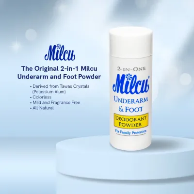 Milcu Underarm &amp; Foot Deodorant Powder 40g - Small