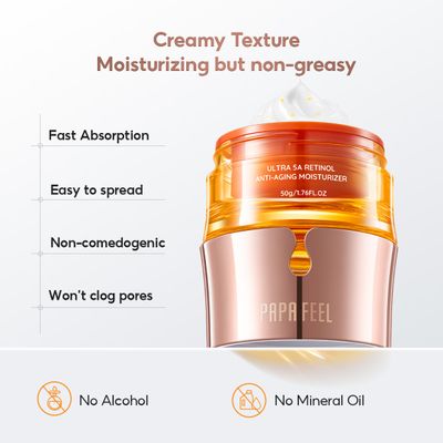 PAPA FEEL Ultra 5A Retinol Anti Aging Moisturizer 50g