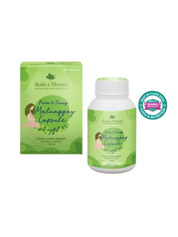 Buds and Blooms Pure and Young Malunggay Capsule 500mg - 100 capsules