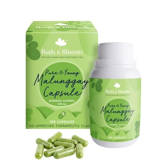 Buds and Blooms Pure and Young Malunggay Capsule 500mg - 100 capsules