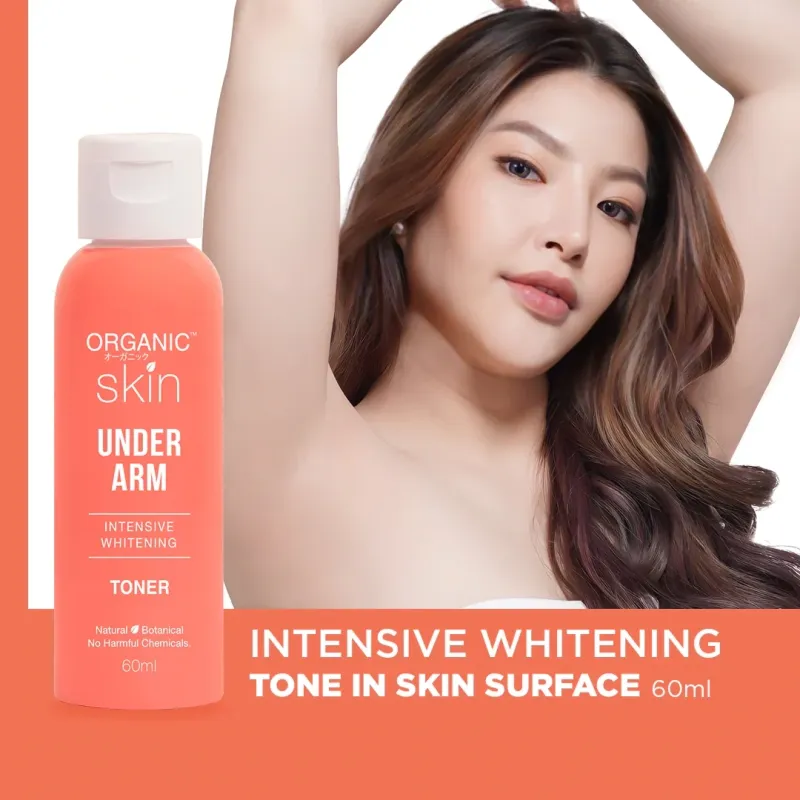 Organic Skin Japan Intensive Whitening Underarm Toner  Armpit Whitener with Sunflower Oil