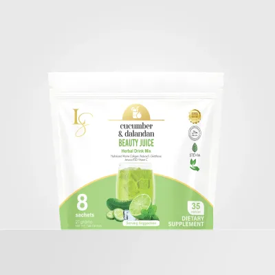 Luxe Slim Beauty Juice Cucumber &amp; Dalandan 10 Sachets/ Pouch - New Packaging
