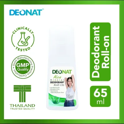 Deonat Aloevera Mineral Deodorant Roll-On 65ml Green Deonat Aloevera Mineral Deodorant Roll-On 65ml Green
