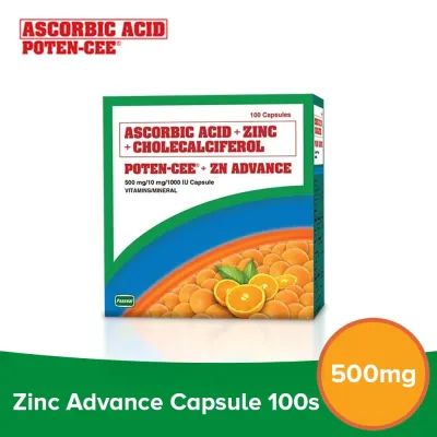 Potencee 500mg/10mg Capsule / Vitamins Minerals 100 Capsule