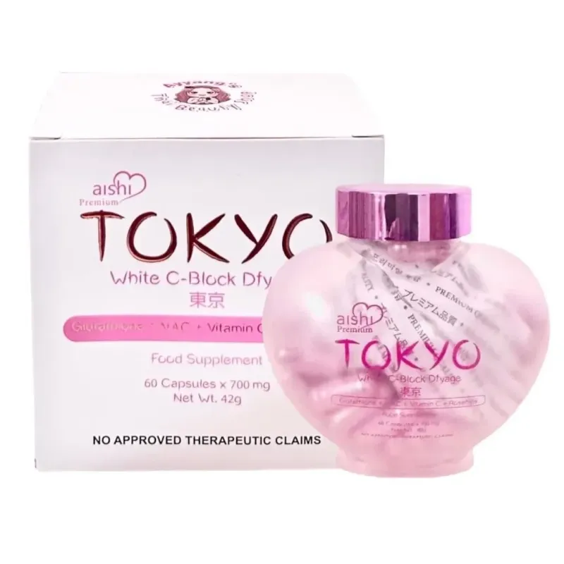 Aishi Tokyo White C-Block Dfyage (Premium 42,000mg Japan Glutathione) - NEW PACKAGING