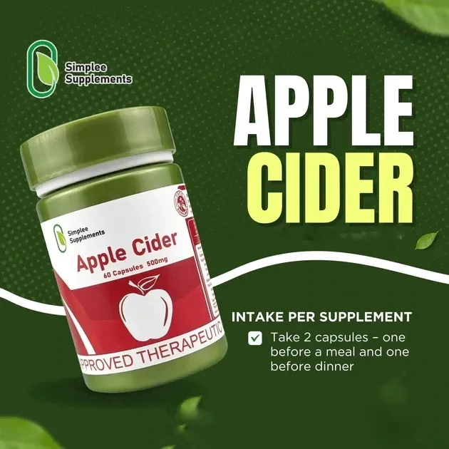 Simplee Supplements Apple Cider 60 Caps
