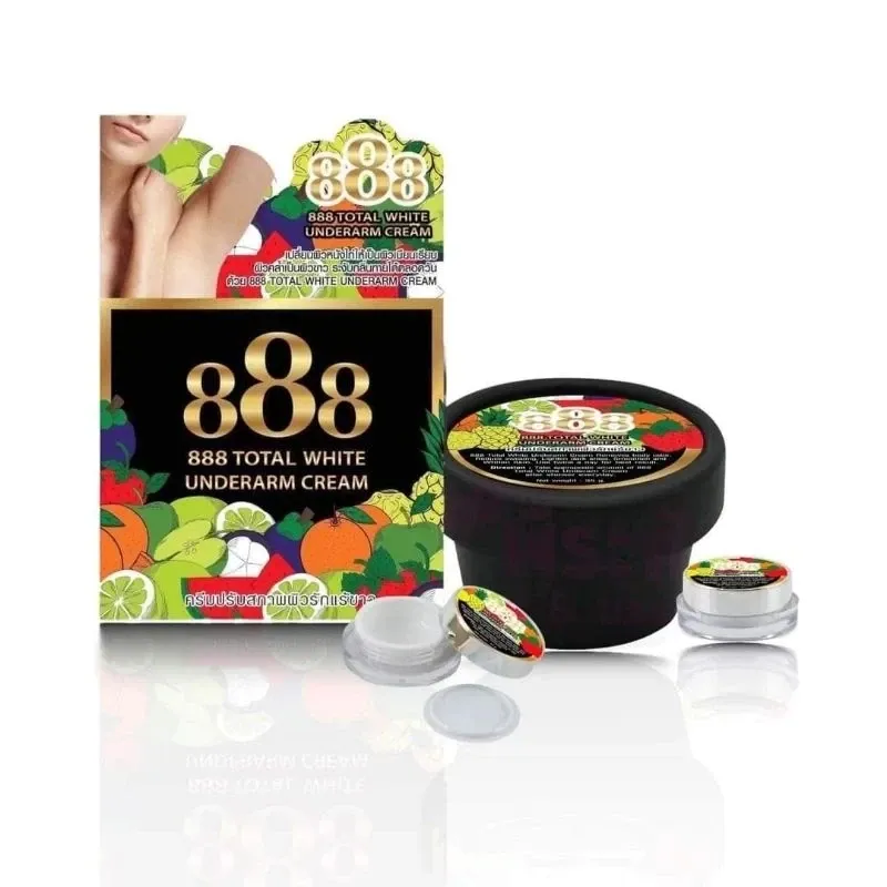 888 Total White Underarm Cream (NEW PACKAGING) - Black