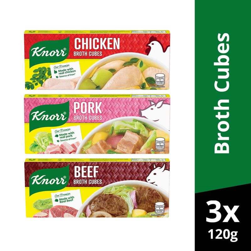 Knorr Cubes 120g or 12pcs Per Box (AIRFARE PH TO EU)