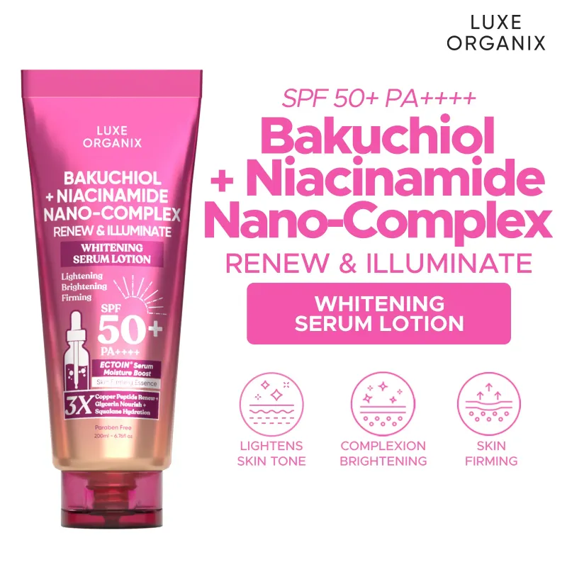 Luxe Organix Niacinamide + Bakuchiol Nano-Complex Serum Lotion 200ml