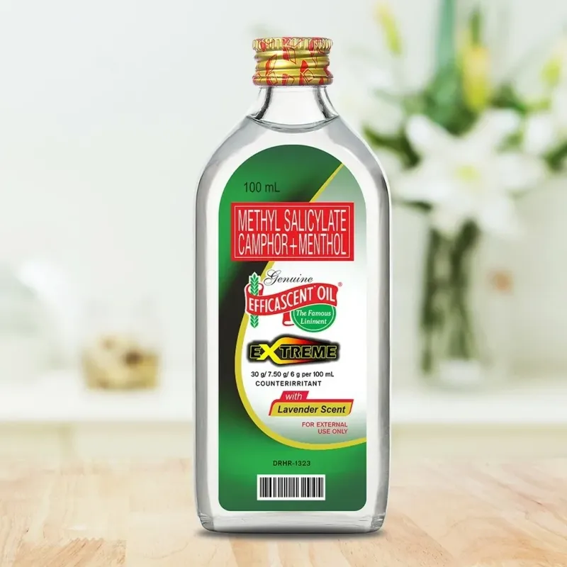 Efficascent Liniment Oil 100ml Methyl Camphor &amp; Menthol - Extreme with Lavender