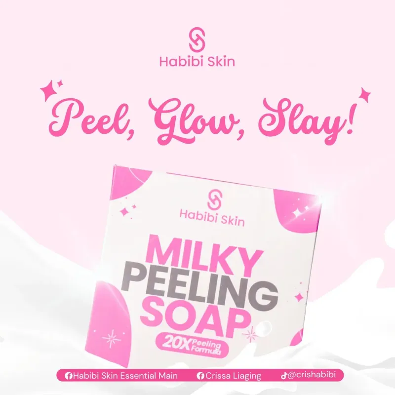 Habibi Skin Milky Peeling Soap 20x Peeling Formula 50g - Buy5 or Buy 10 Bars Soap