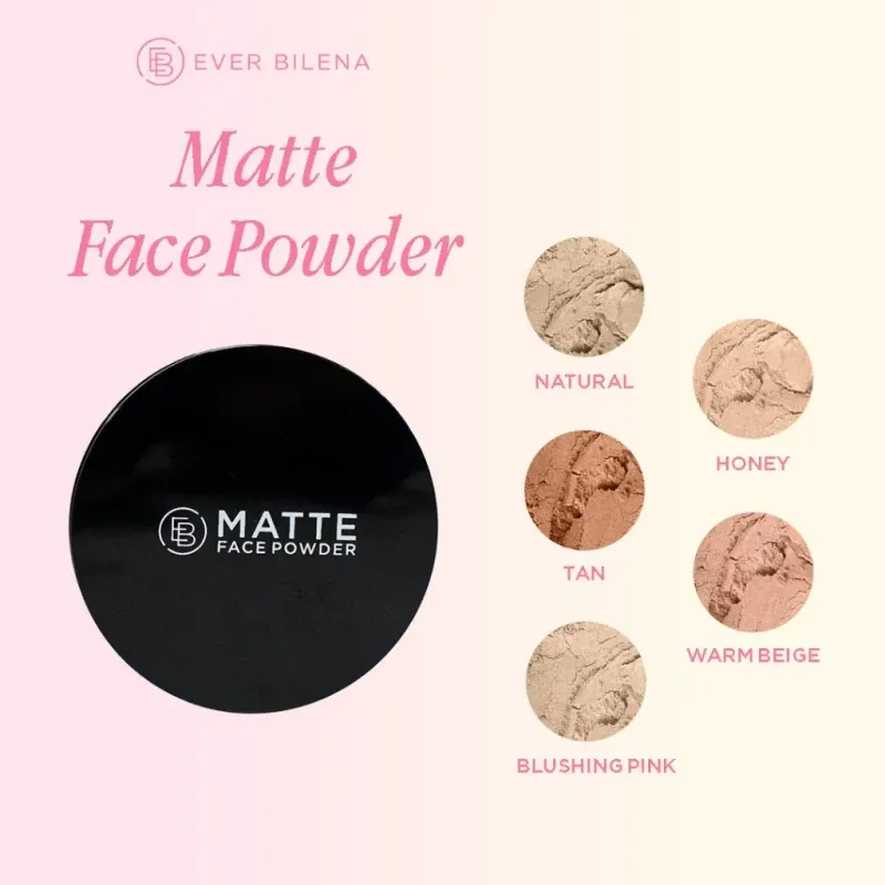 Ever Bilena Matte Face Powder 10g - Natural or Warm Beige
