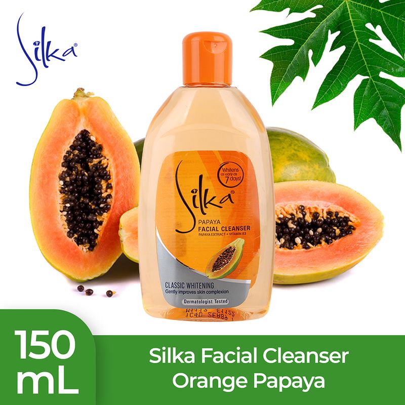Silka Facial Cleanser Papaya 150ml