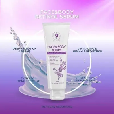 Ms. Tsung Essentials Retinol &amp; Hyaluronic Face &amp; Body Serum Lotion