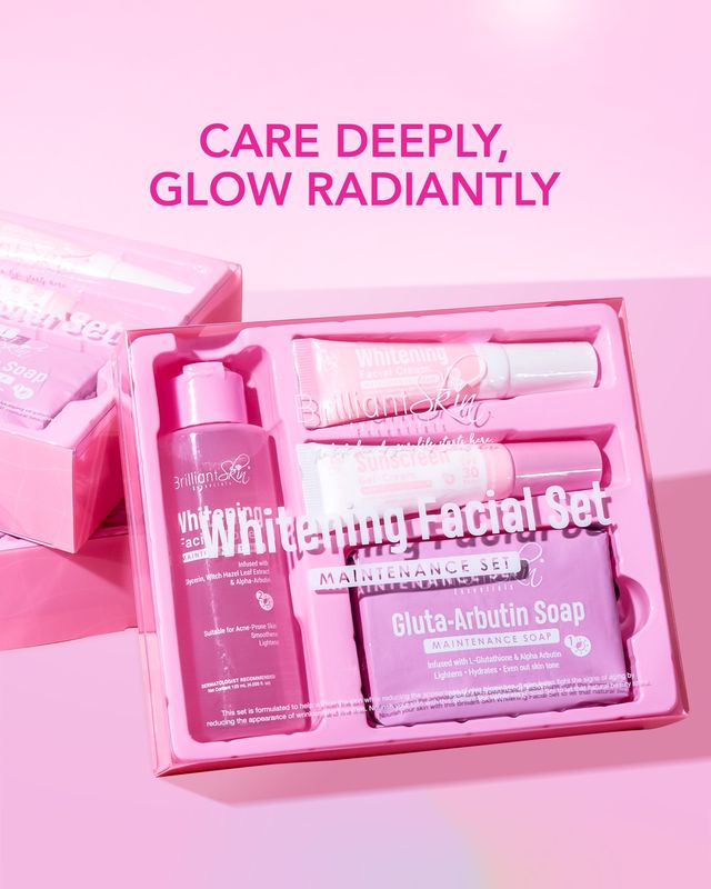 Brilliant Skin Whitening Facial Set Maintenance Set - (NEW PACKAGING)