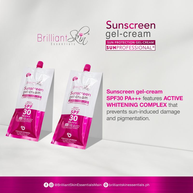 Brilliant Skin Sunscreen Gel-Cream-Sun Protection BIG NEW PACKAGING