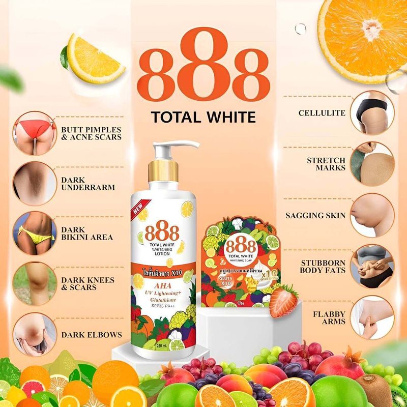 888 Total White Lotion SPF 123 PA+++, 500ml