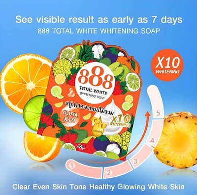 888 Total White Whitening Soap