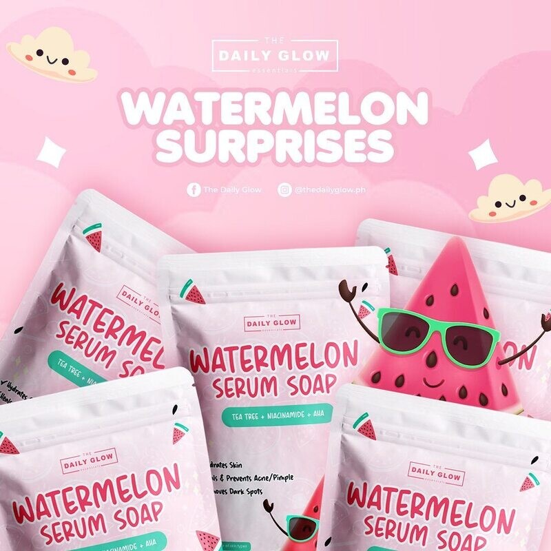 The Daily Glow - Watermelon  Serum Soap