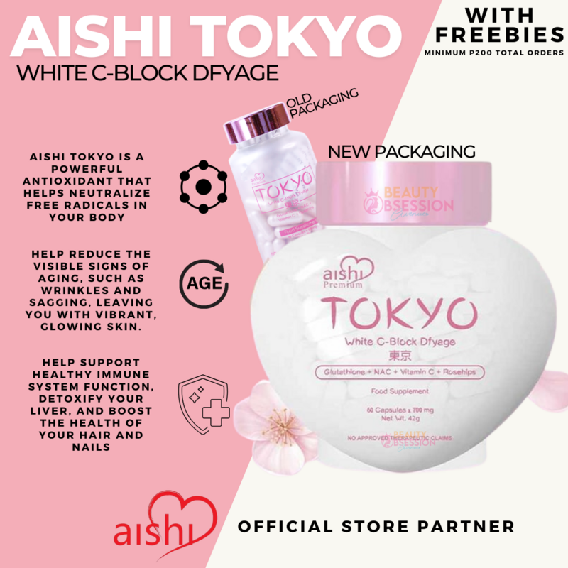 Aishi Tokyo White C-Block Dfyage (Premium 42,000mg Japan Glutathione) - NEW PACKAGING