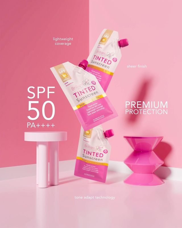 Brilliant Skin Tinted Sunscreen - Facial Primer and UVA+UVB Protection