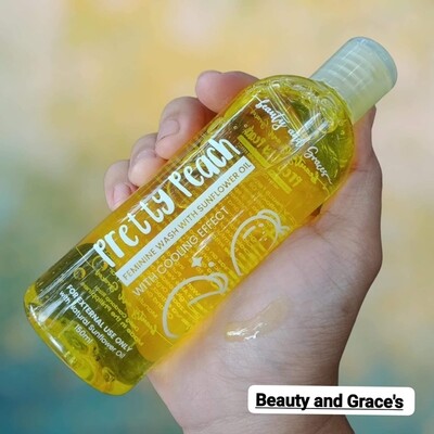 Original Pretty Peach Feminine Wash With Sunflower Oil and Cooling Effect by Beauty & Graces