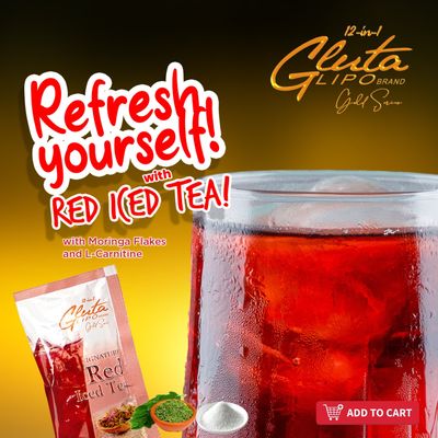 Glutalipo Gold Series: Red Iced Tea NEW PACKAGING