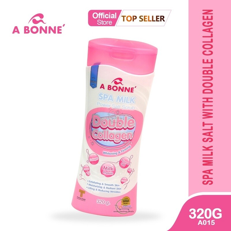 A Bonne Spa Milk Power Salt Scrub Double Collagen 320g