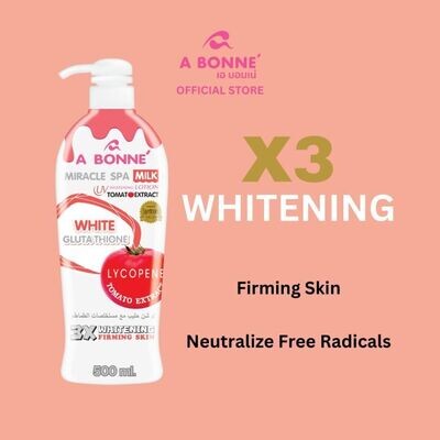 A Bonne Miracle Spa Milk Whitening Lotion Tomato Extract (500mL)