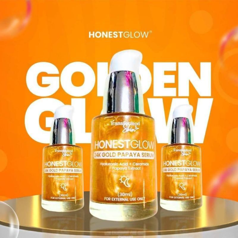 Transformed Skin Honest Glow 24K Gold Papaya Serum 30ml