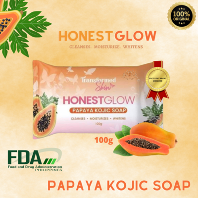 Honest Glow Kojic Papaya Soap - 100g