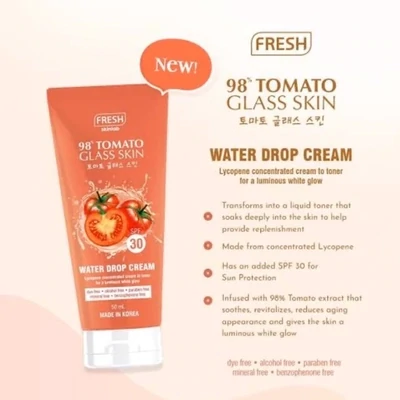 Fresh Skinlab Tomato Glass Skin Water Drop Cream with SPF30