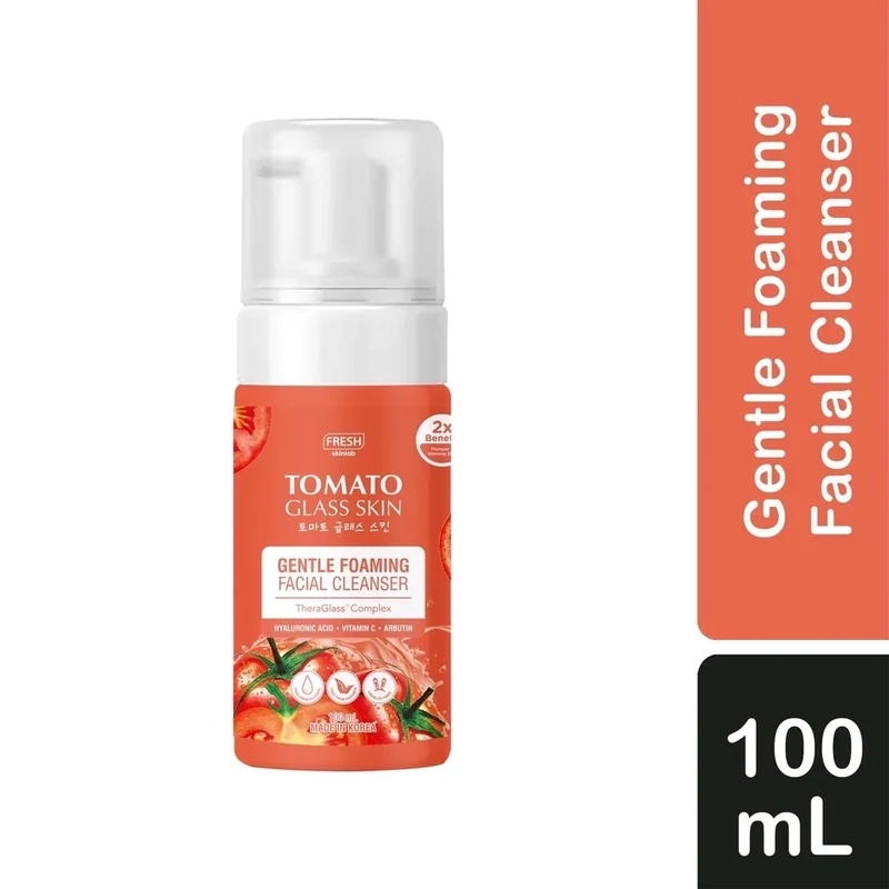 Fresh Skinlab Tomato Glass Skin Gentle Foaming Facial Cleanser (100ml)