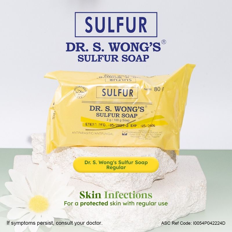 Dr. S. Wong's Sulfur Soap with Moisturizer &amp; Aloe Vera 80g