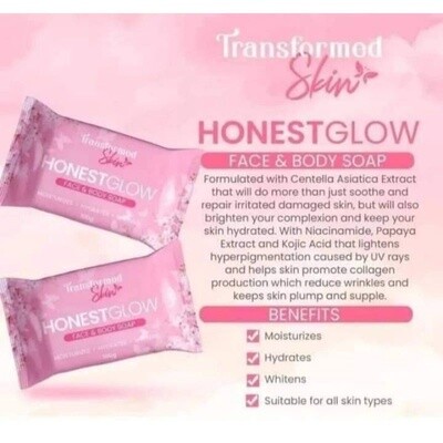 Honest Glow Face &amp; Body Soap 125g ( PINK )