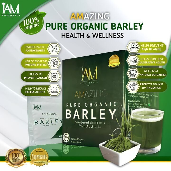 Amazing Pure Organic Barley Powdered Drink