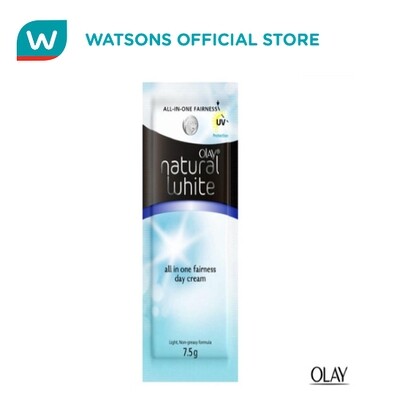 Olay Natural White Blue Day Cream Non-Reseal Sachet 7.5g Olay Natural White Blue Day Cream Non-Reseal Sachet 7.5g
