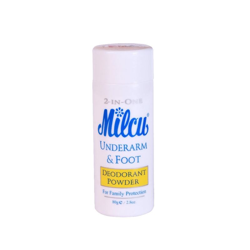 Milcu Underarm &amp; Foot Deodorant Powder 80g - BIG