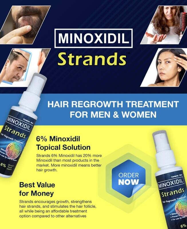Minoxidil 6% Strands - Hair Grower