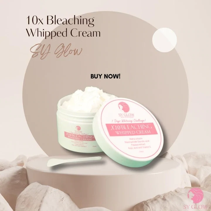 SY Glow 10x Bleaching Cream Instant White - 250ml