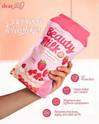 Dear Face Beauty Milk Strawberry New Packaging