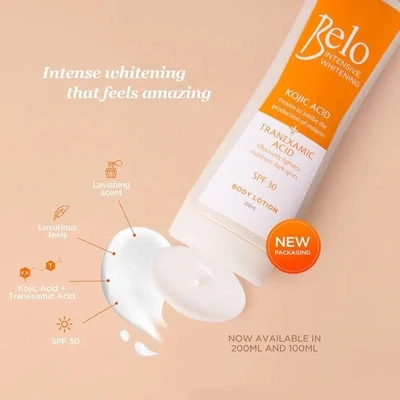 Belo Intensive Whitening Kojic Acid SPF30 Body Lotion 100ml &amp; 200ml.
