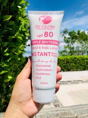 SY Glow Triple Whitening Instant White SPF 80 200ml (NEW Packaging)