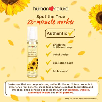 Human Nature Sunflower Beauty Oil Big