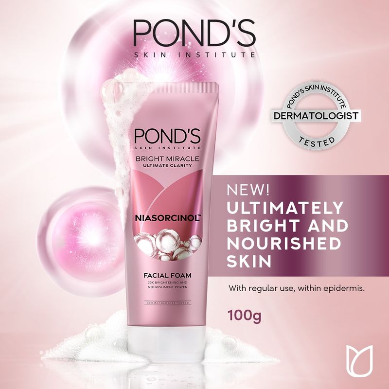 Ponds Bright Miracle Ultimate Clarity Facial Wash 100g Ponds Bright Miracle Ultimate Clarity Facial Wash 100g