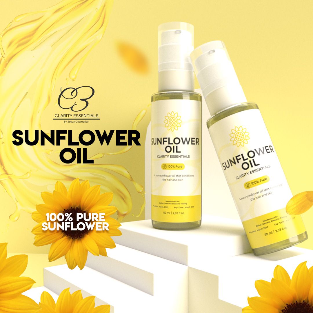 Clarity Essentials Sunflower Oil - For Skin and Hair 60ml Clarity Essentials Sunflower Oil - For Skin and Hair 60ml