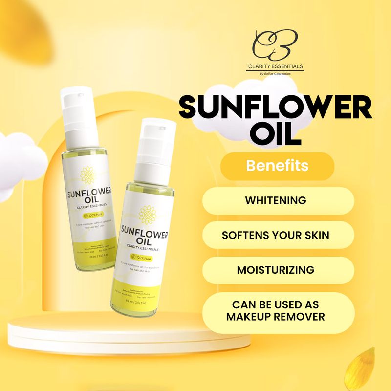 Clarity Essentials Sunflower Oil - For Skin and Hair 60ml