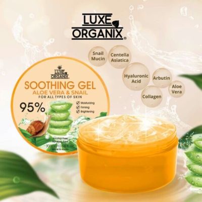 Luxe Organix Aloe Vera &amp; Snail Soothing Gel 300ml