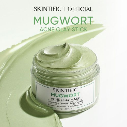 SKINTIFIC - Mugwort Mask Anti Pores &amp; Acne Clay Mask 55G