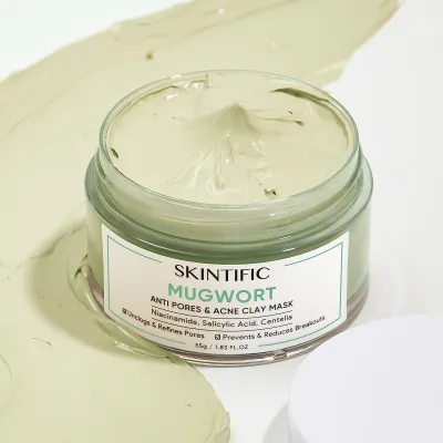 SKINTIFIC - Mugwort Mask Anti Pores &amp; Acne Clay Mask 55G